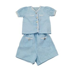 Beautiful Kids Toddlers Blouse Top Shirt Shorts Clothes Set